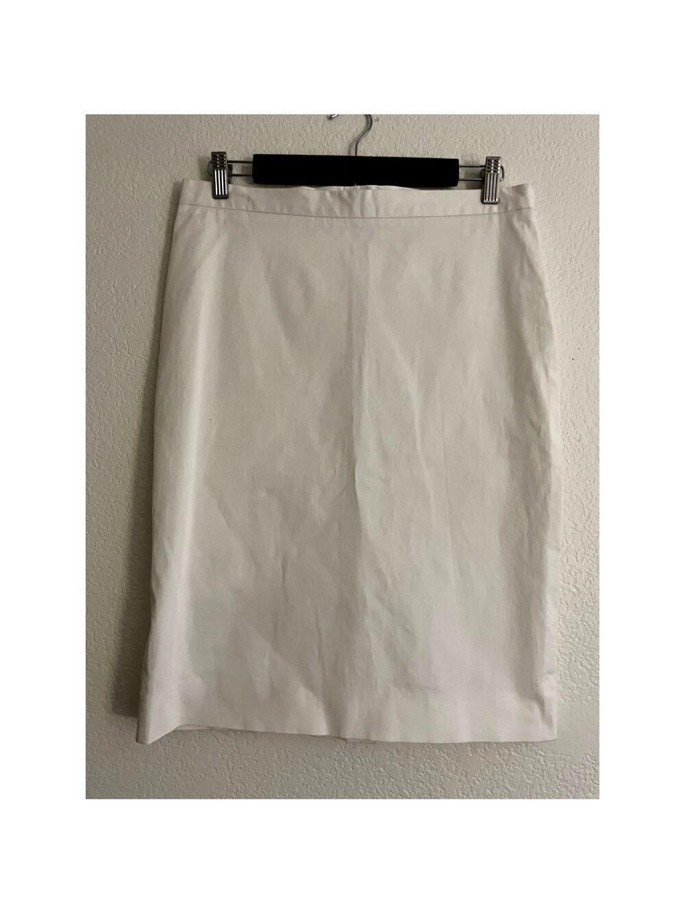 Moschino Cheap and Chic White Cotton Blend Pencil Skirt Size 10